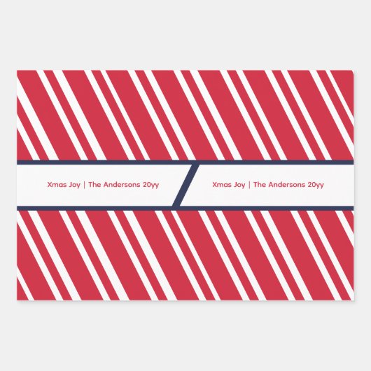 Funny Magicia Snowmen Santa Hat Pattern Kerstmis Inpakpapier Vel (Voorkant 2)