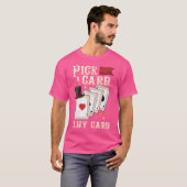 Funny Magician Performer - Pick A Card Any Card Ma T-shirt (Voorkant volledig)
