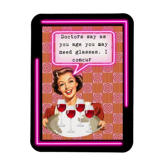 Funny Magnet Best Friend Gift "Glasses" Magneet (Verticaal)