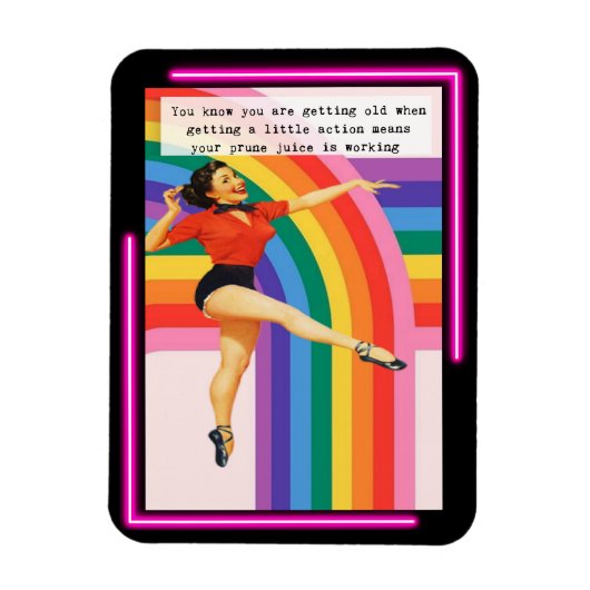 Funny Magnet Best Friend Gift "Prune Juice" Magneet (Verticaal)