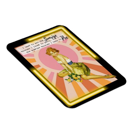 Funny Magnet Best Friend Gift "Sunrise" Magneet (Rechterzijde)