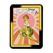 Funny Magnet Best Friend Gift "Sunrise" Magneet (Verticaal)