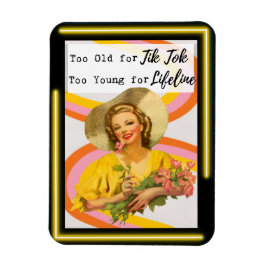 Funny Magnet Best Friend Gift "Tik Tok" Magneet