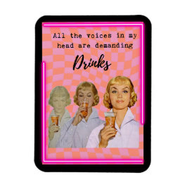 Funny Magnet Best Friend Gift "Voices" Magneet