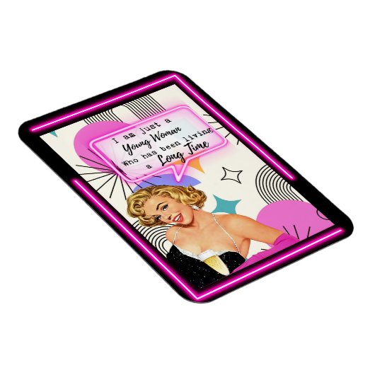 Funny Magnet Best Friend Gift "Young Girl" Magneet (Rechterzijde)