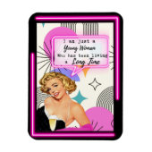 Funny Magnet Best Friend Gift "Young Girl" Magneet (Verticaal)