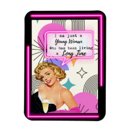 Funny Magnet Best Friend Gift "Young Girl" Magneet