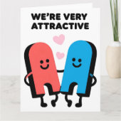 Funny Magnet Love Valentine Greeting Card Kaart (Voorkant)