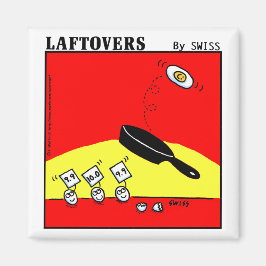 Funny Magnet met gymnast-eieren