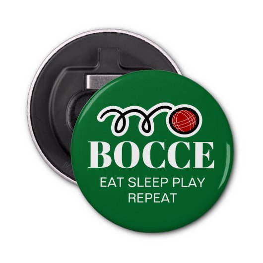 Funny magnetische bierflessenopener voor bocce-spe button flesopener (Voorkant)