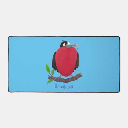 Funny magnificous frigate bird cartoon bureaumat (Voorkant)