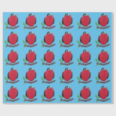 Funny magnificous frigate bird cartoon cadeaupapier (Vlak)