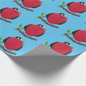 Funny magnificous frigate bird cartoon cadeaupapier (Hoek)