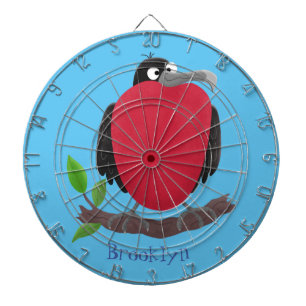 Funny magnificous frigate bird cartoon dartbord