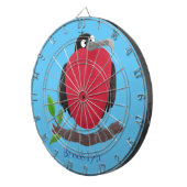 Funny magnificous frigate bird cartoon dartbord (Voorkant Rechts)