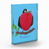 Funny magnificous frigate bird cartoon fotoblokken (Links)