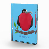 Funny magnificous frigate bird cartoon fotoblokken (Rechts)
