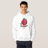 Funny magnificous frigate bird cartoon hoodie (Voorkant volledig)