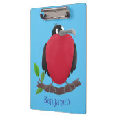 Funny magnificous frigate bird cartoon klembord (Links)