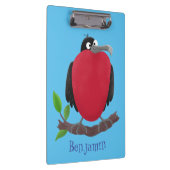 Funny magnificous frigate bird cartoon klembord (Rechts)