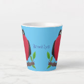 Funny magnificous frigate bird cartoon latte mok (Voorkant)