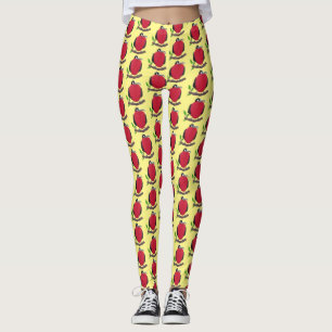 Funny magnificous frigate bird cartoon leggings
