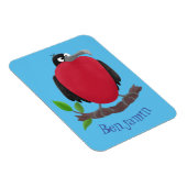 Funny magnificous frigate bird cartoon magneet (Rechterzijde)