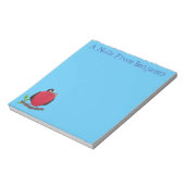 Funny magnificous frigate bird cartoon notitieblok (Linkerzijde)