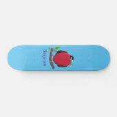 Funny magnificous frigate bird cartoon persoonlijk skateboard (Horizontaal)