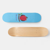 Funny magnificous frigate bird cartoon persoonlijk skateboard (Horizontaal)