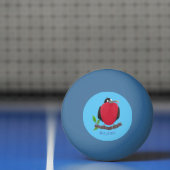 Funny magnificous frigate bird cartoon pingpongbal (Net)