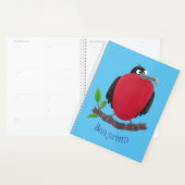 Funny magnificous frigate bird cartoon planner (Display)