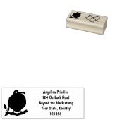 Funny magnificous frigate bird cartoon rubberstempel (Gestempeld)