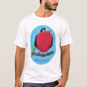 Funny magnificous frigate bird cartoon t-shirt