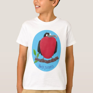 Funny magnificous frigate bird cartoon t-shirt