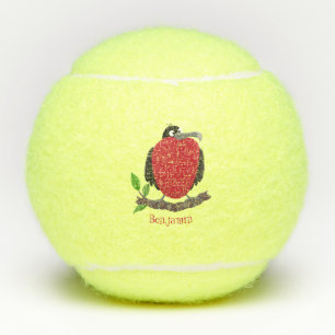 Funny magnificous frigate bird cartoon tennisballen
