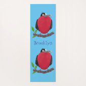 Funny magnificous frigate bird cartoon yogamat (Achterkant)