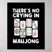 Funny Mahjong Gift voor Mannen Tile Game Lover Poster (Voorkant)