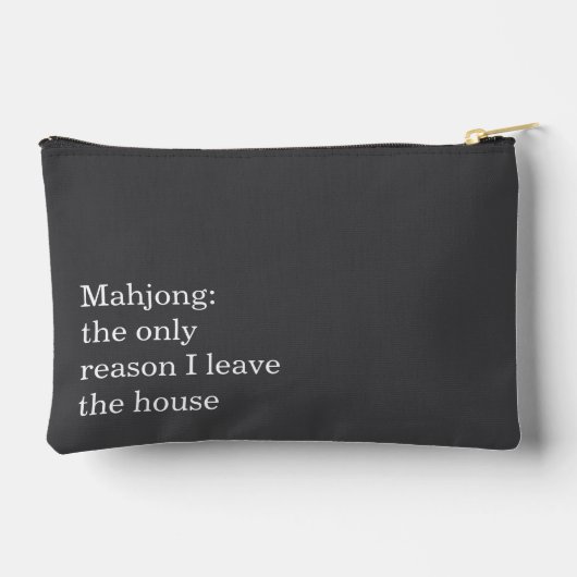 Funny Mahjong Introvert Relatable Saying Humor Etui (Achterkant)