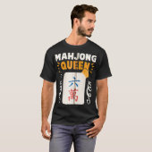 Funny Mahjong Queen Mahjong T-shirt (Voorkant volledig)
