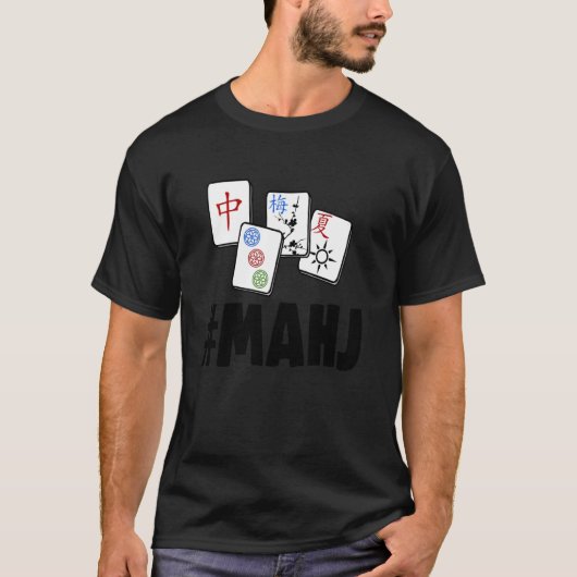 Funny Mahjong T-shirt Women Game (Voorkant)