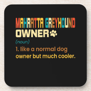 Funny Mahratta Greyhound Vintage Retro Dog mama pa Bier Onderzetter