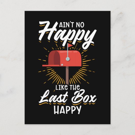 Funny Mail Carrier Postal Worker Mailman Briefkaart (Voorkant)