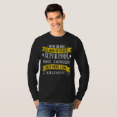 Funny Mail Carrier Shirten Job Title Professionals T-shirt (Voorkant volledig)