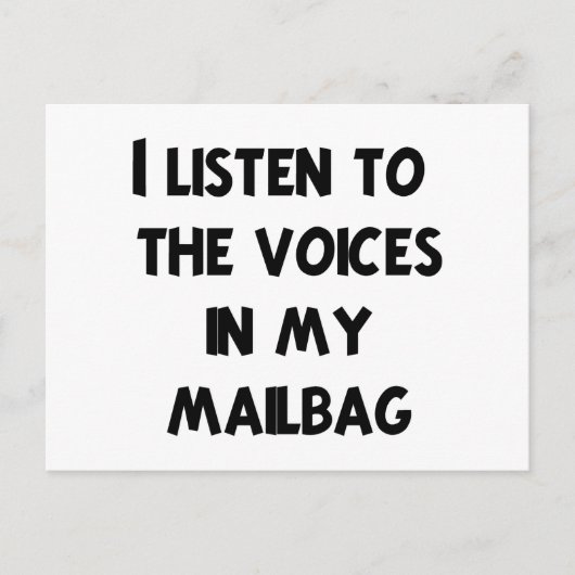 Funny Mail Carrier T-shirts en geschenken Briefkaart (Voorkant)