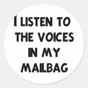 Funny Mail Carrier T-shirts en geschenken Ronde Sticker