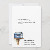 Funny Mail Lady Bewegende Aankondiging Kaarten (Achterkant)