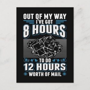 Funny Mailman Humor Stressful Mail Carrier Job Briefkaart