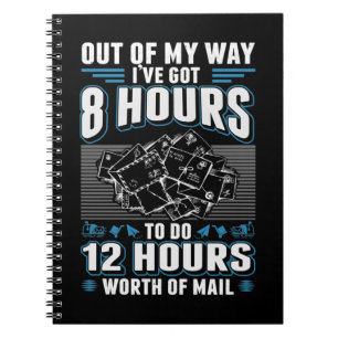 Funny Mailman Humor Stressful Mail Carrier Job Notitieboek