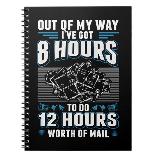 Funny Mailman Humor Stressful Mail Carrier Job Notitieboek (Voorkant)